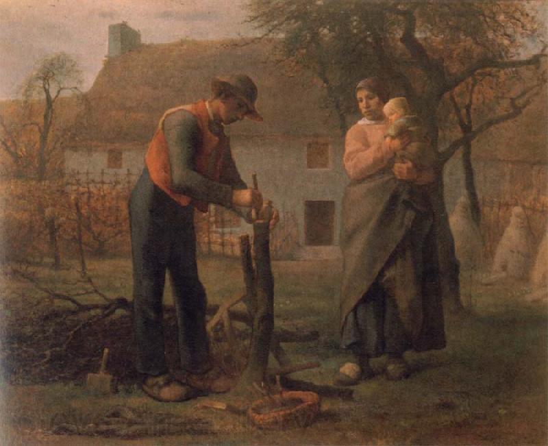 Jean Francois Millet Peasant Grafting a Tree Norge oil painting art